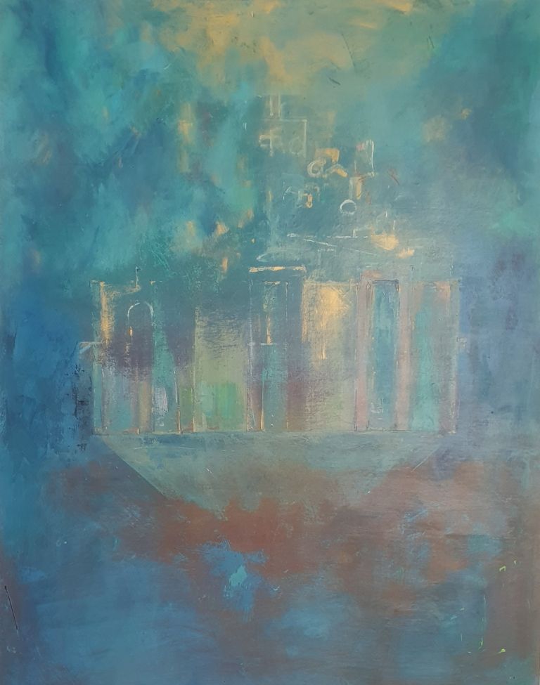 La petite maison dans le perche, 20x20 , 2021