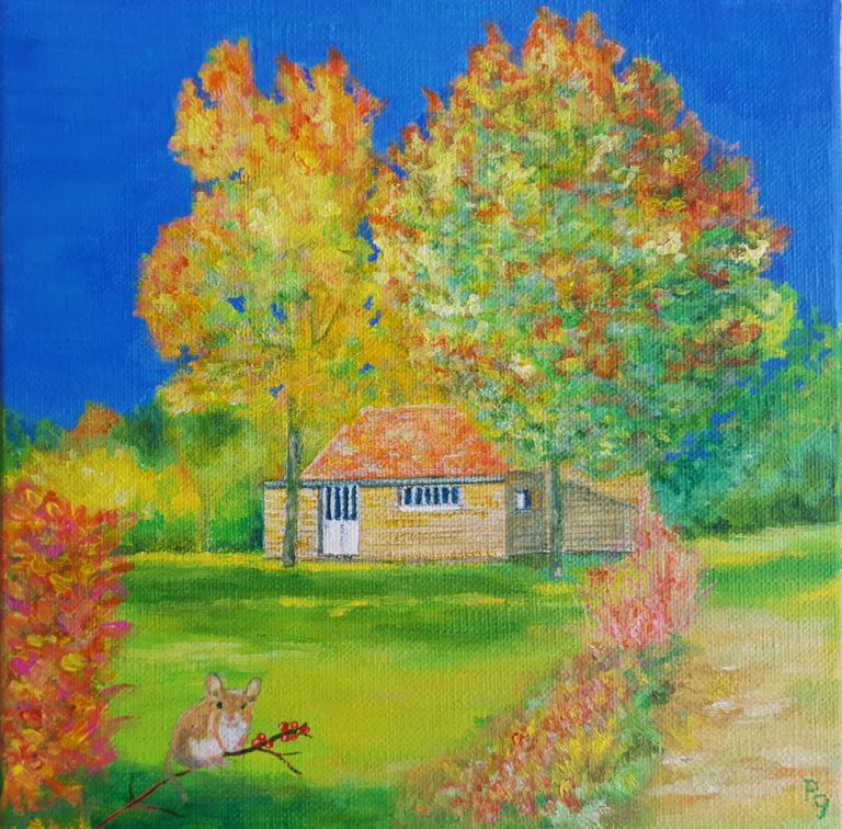 La petite maison dans le perche, 20x20 , 2021