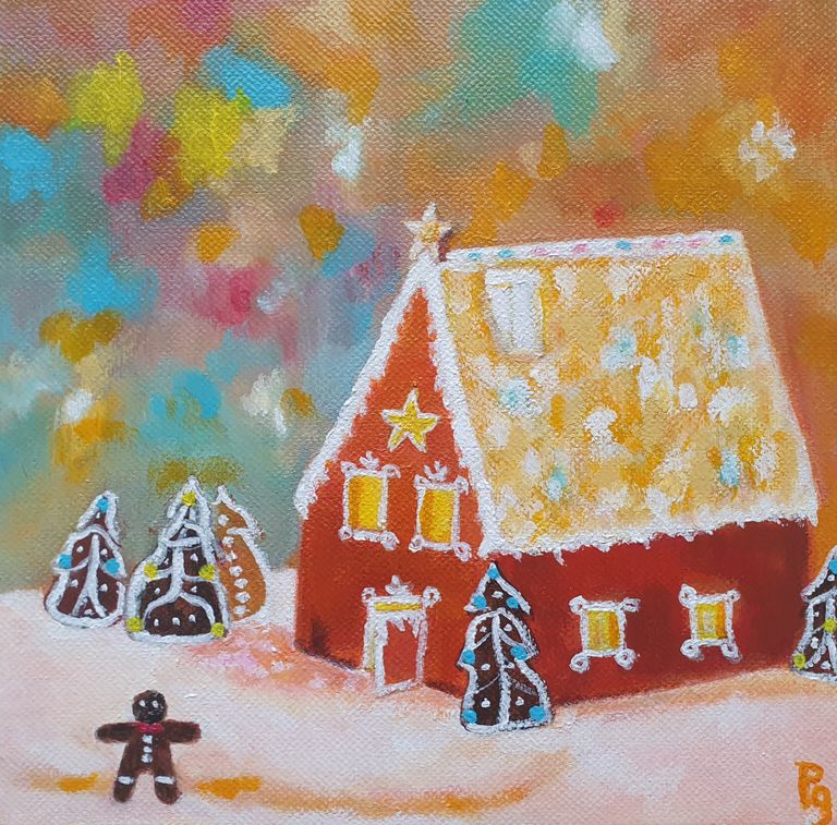 La petite maison dans le perche, 20x20 , 2021